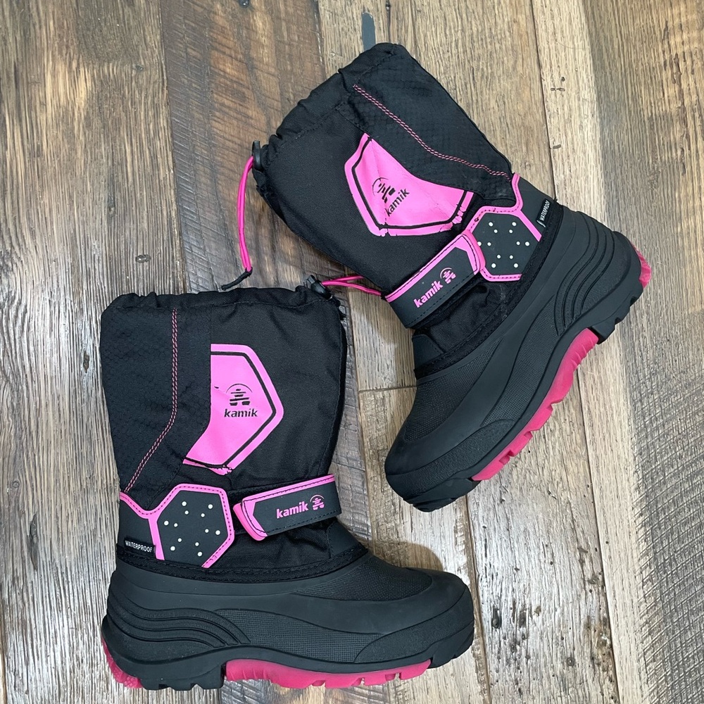 Kamik winter snow waterproof boots girl 5